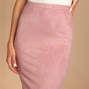 Pink Pencil Skirt